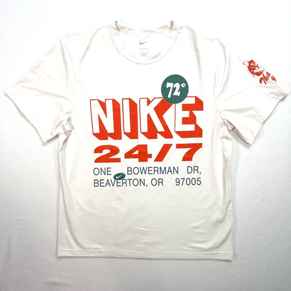 NWOT New Nike Dri-FIT UV Hyverse Men's T Shirt Tee Bowerman  White 24/7 Large L - Picture 3 of 6